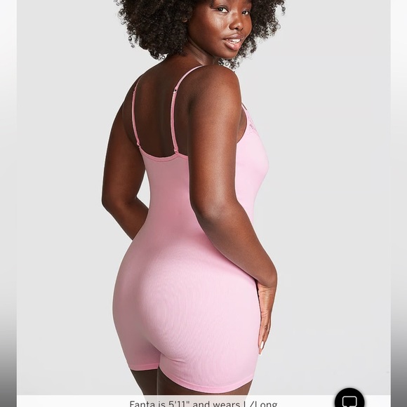 Victoria Secret Wink Seamless Rob Lace Trim Romper - Picture 6 of 8